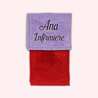 Misty purple disco magnetic pouch