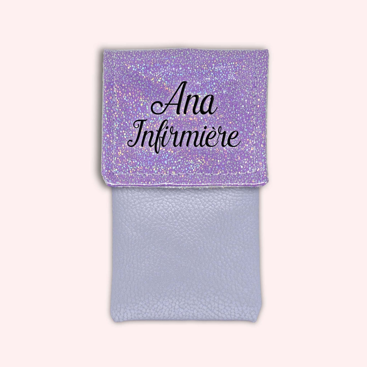 Misty purple disco magnetic pouch