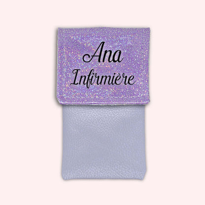 Misty purple disco magnetic pouch