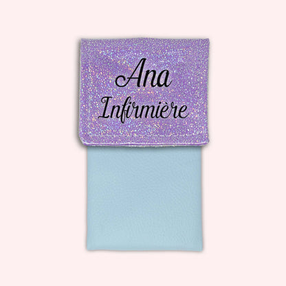 Misty purple disco magnetic pouch
