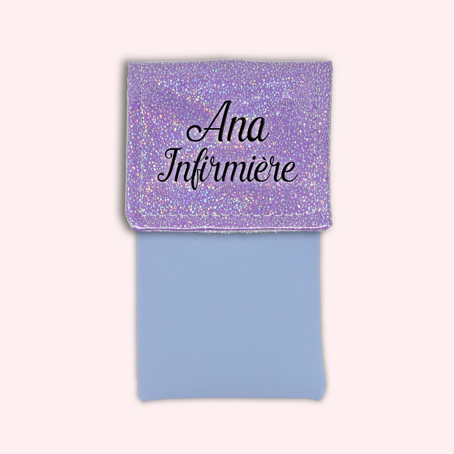 Misty purple disco magnetic pouch