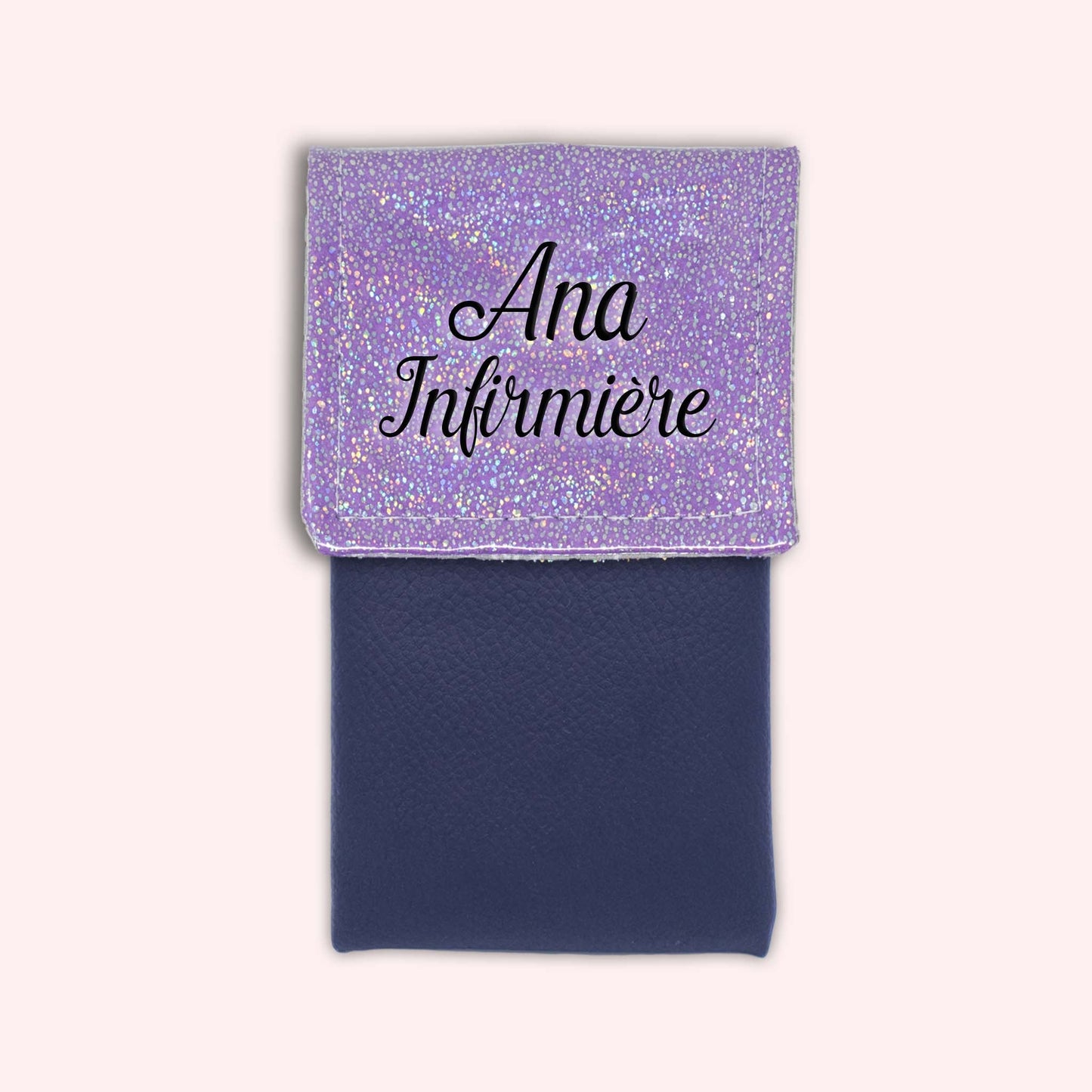 Misty purple disco magnetic pouch