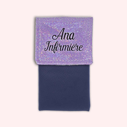 Misty purple disco magnetic pouch