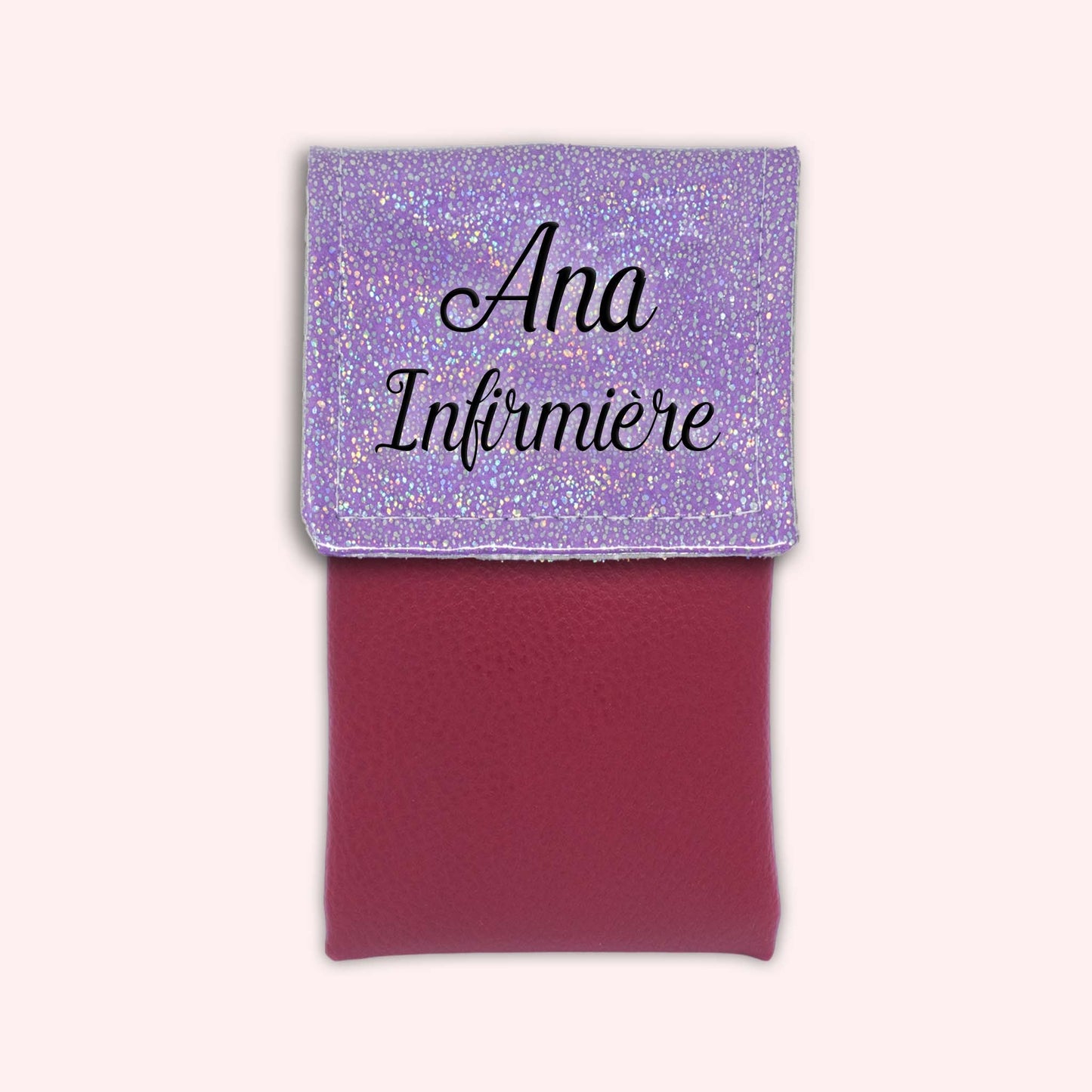 Pochette aimantée Misty violet disco