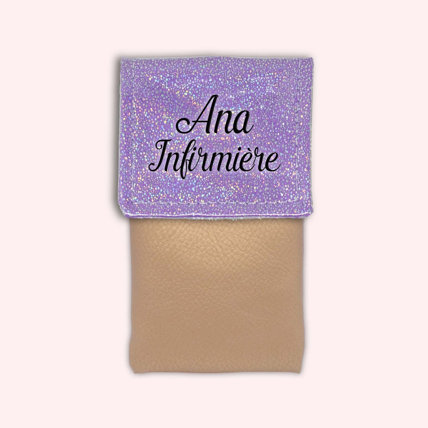Misty purple disco magnetic pouch