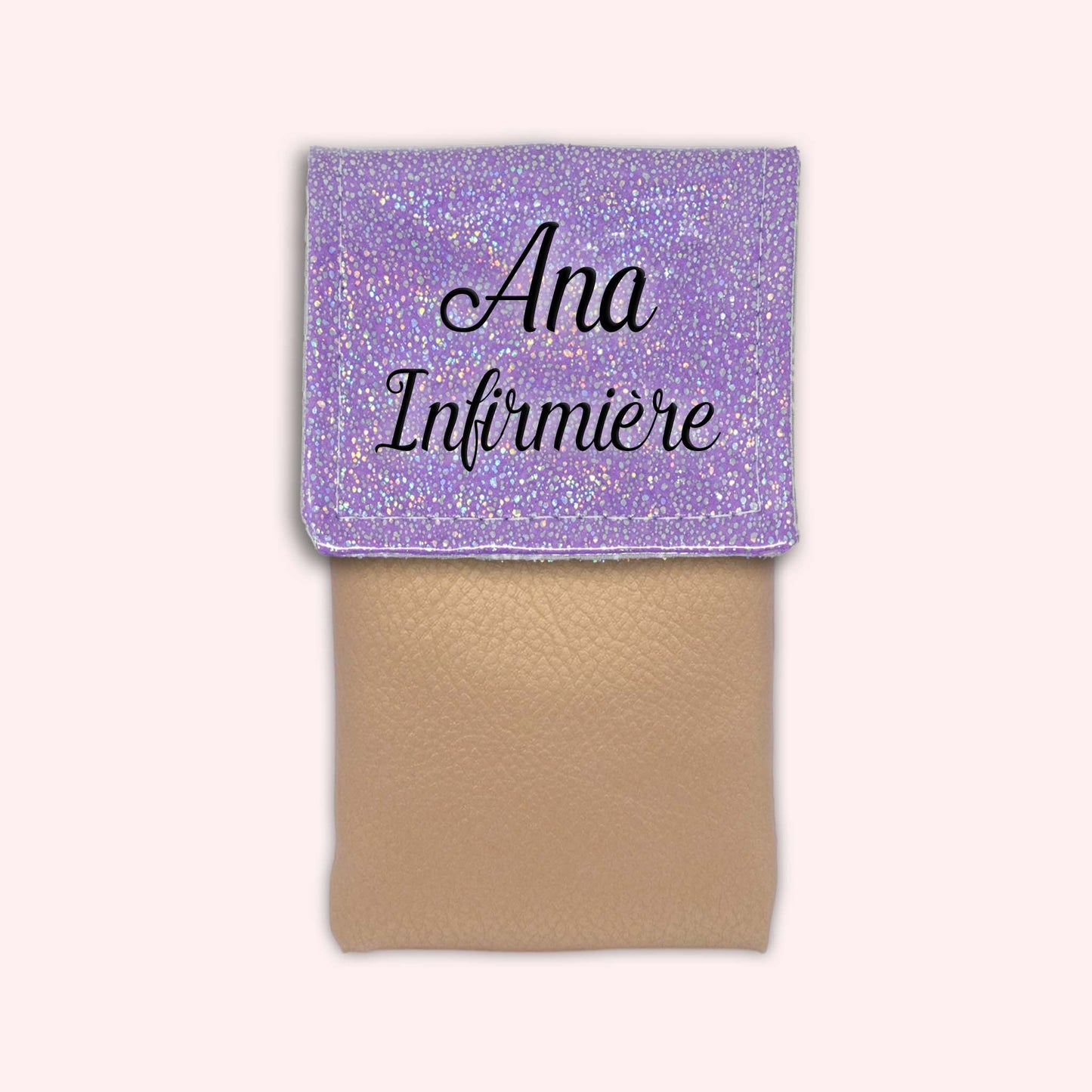 Pochette aimantée Misty violet disco