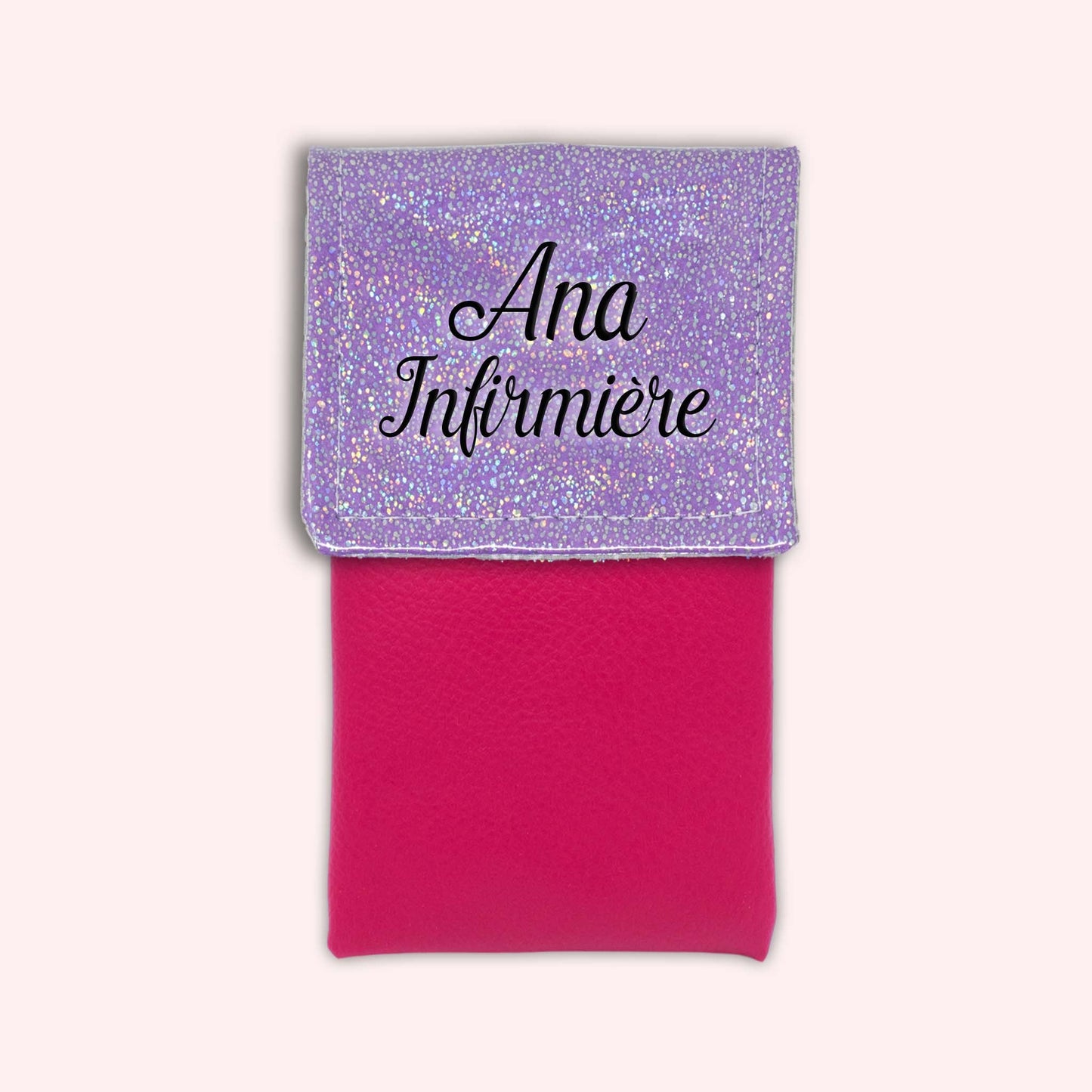 Misty purple disco magnetic pouch
