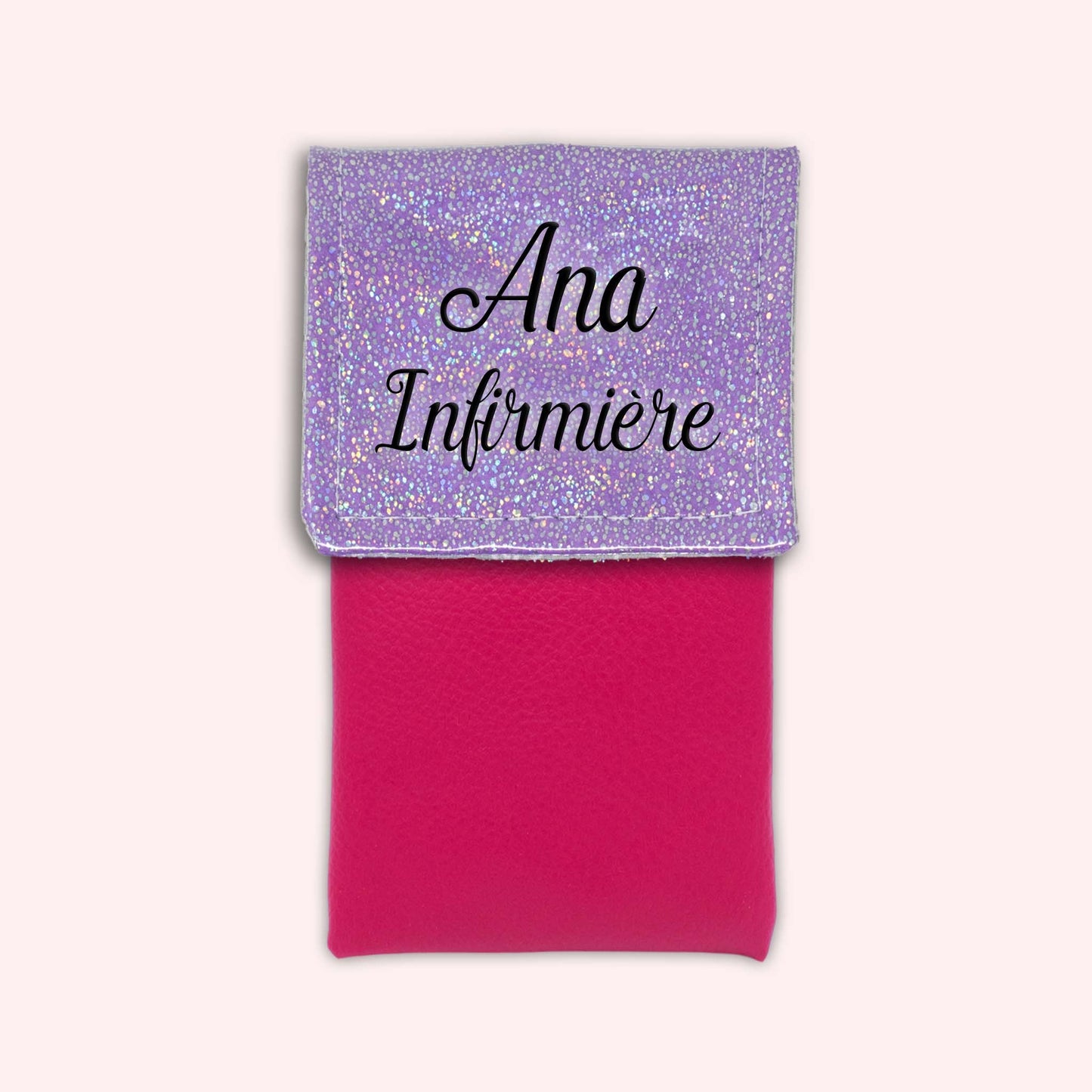 Pochette aimantée Misty violet disco