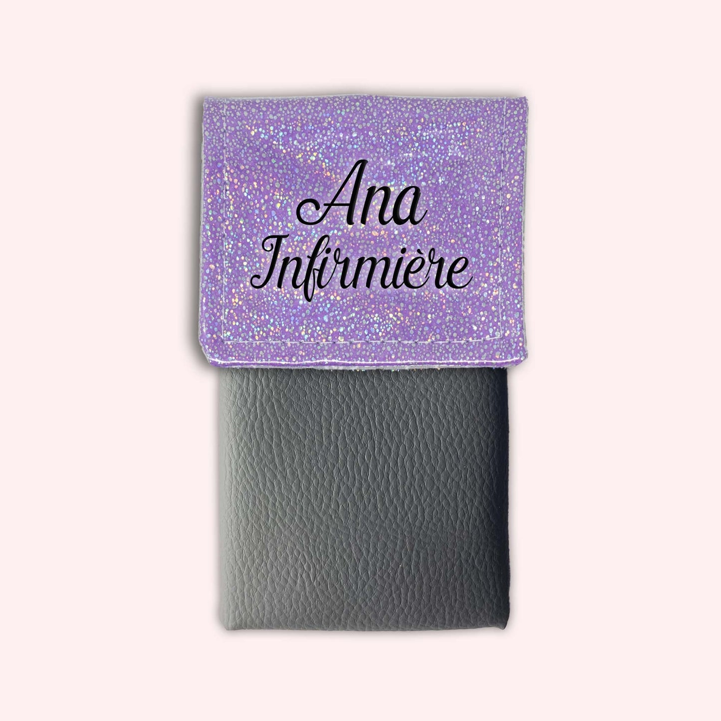 Misty purple disco magnetic pouch