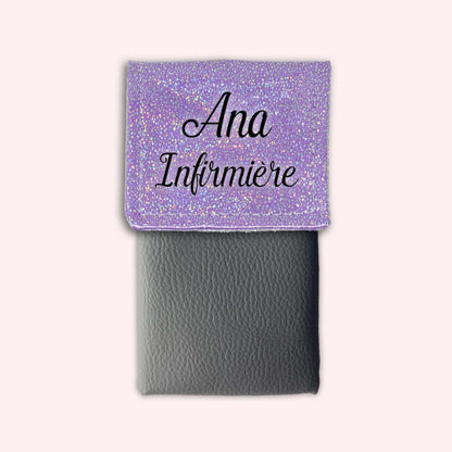 Misty purple disco magnetic pouch
