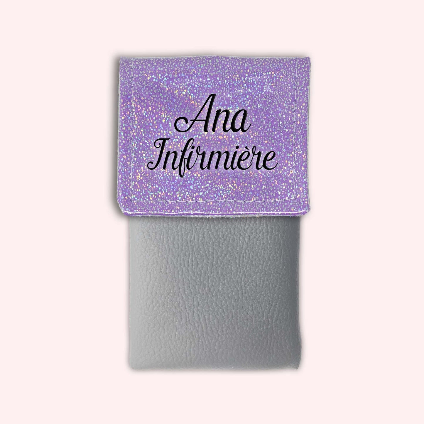 Misty purple disco magnetic pouch