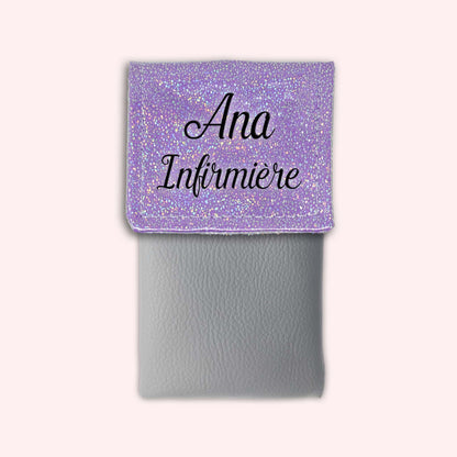 Misty purple disco magnetic pouch
