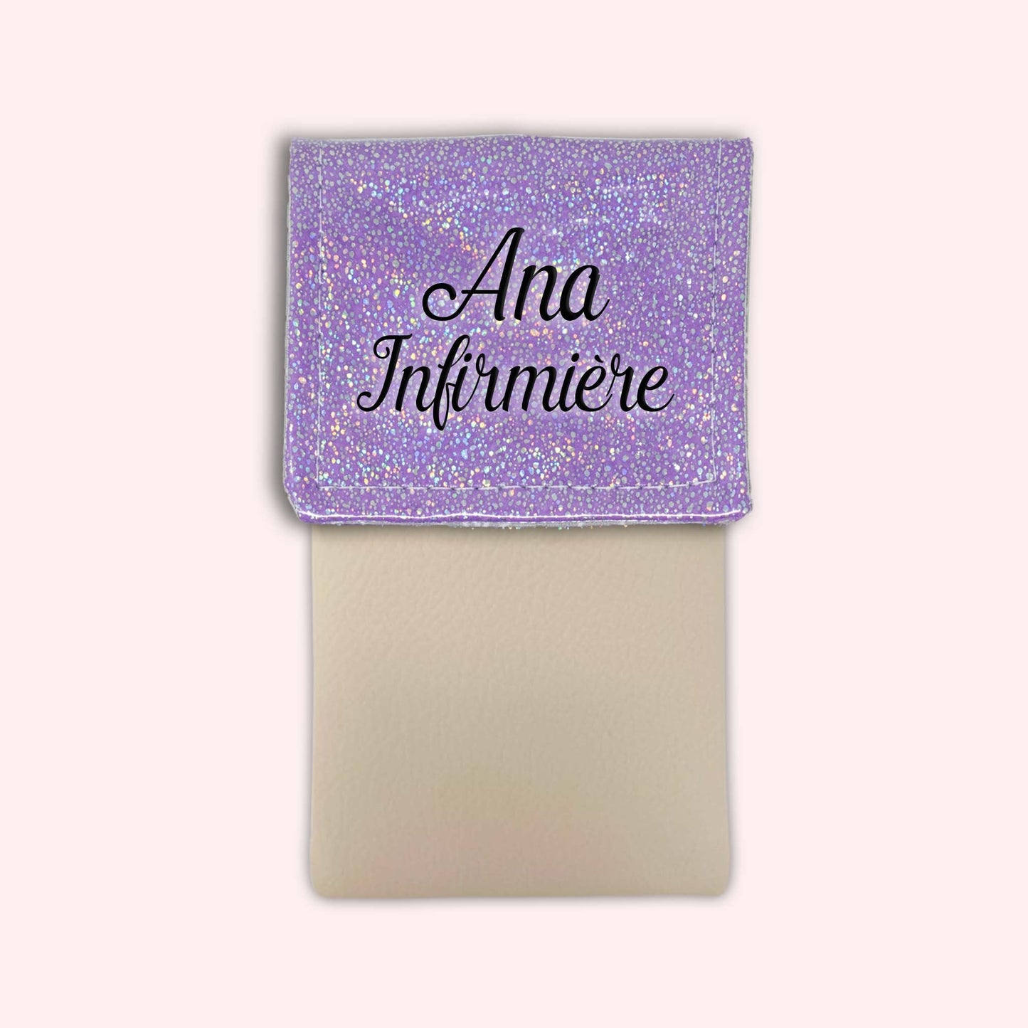 Misty purple disco magnetic pouch
