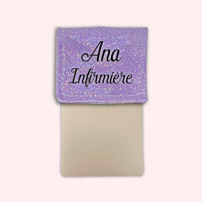 Misty purple disco magnetic pouch