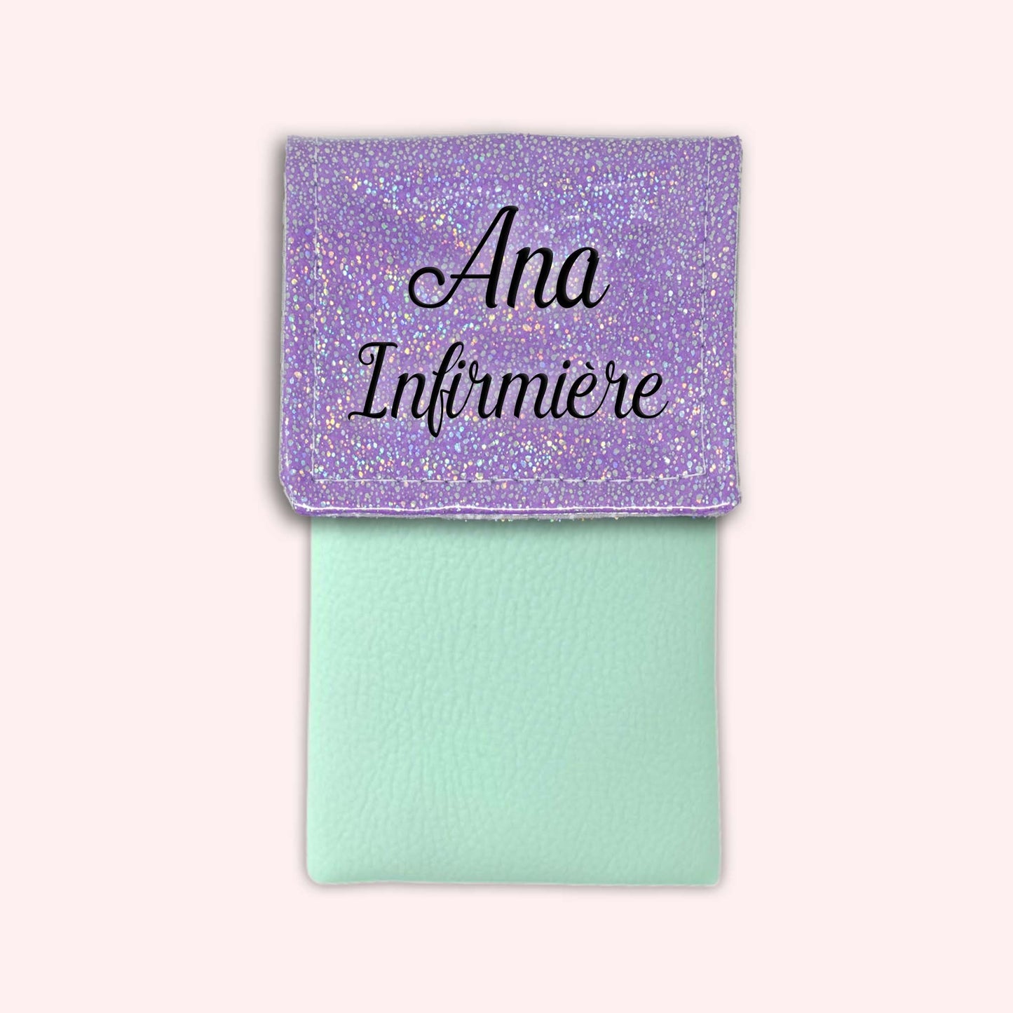 Pochette aimantée Misty violet disco