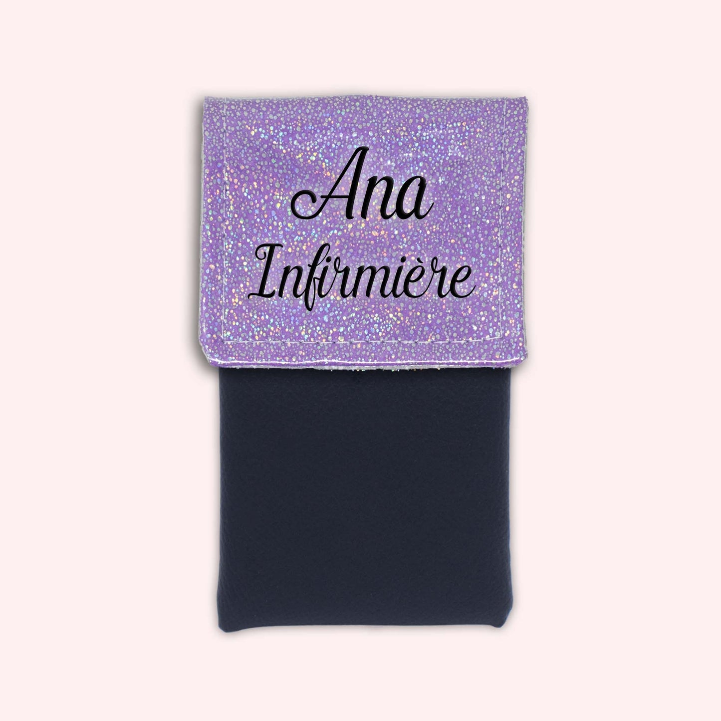 Pochette aimantée Misty violet disco