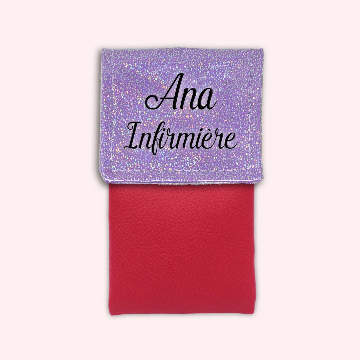 Pochette aimantée Misty violet disco