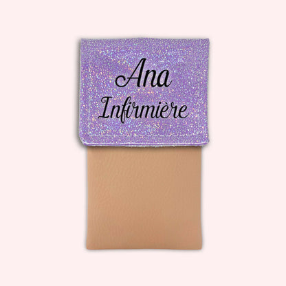 Misty purple disco magnetic pouch