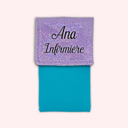 Misty purple disco magnetic pouch