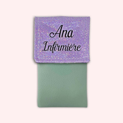 Misty purple disco magnetic pouch