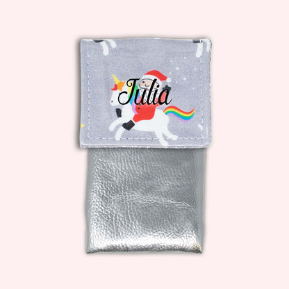 Unicorn Christmas Magnetic Pouch