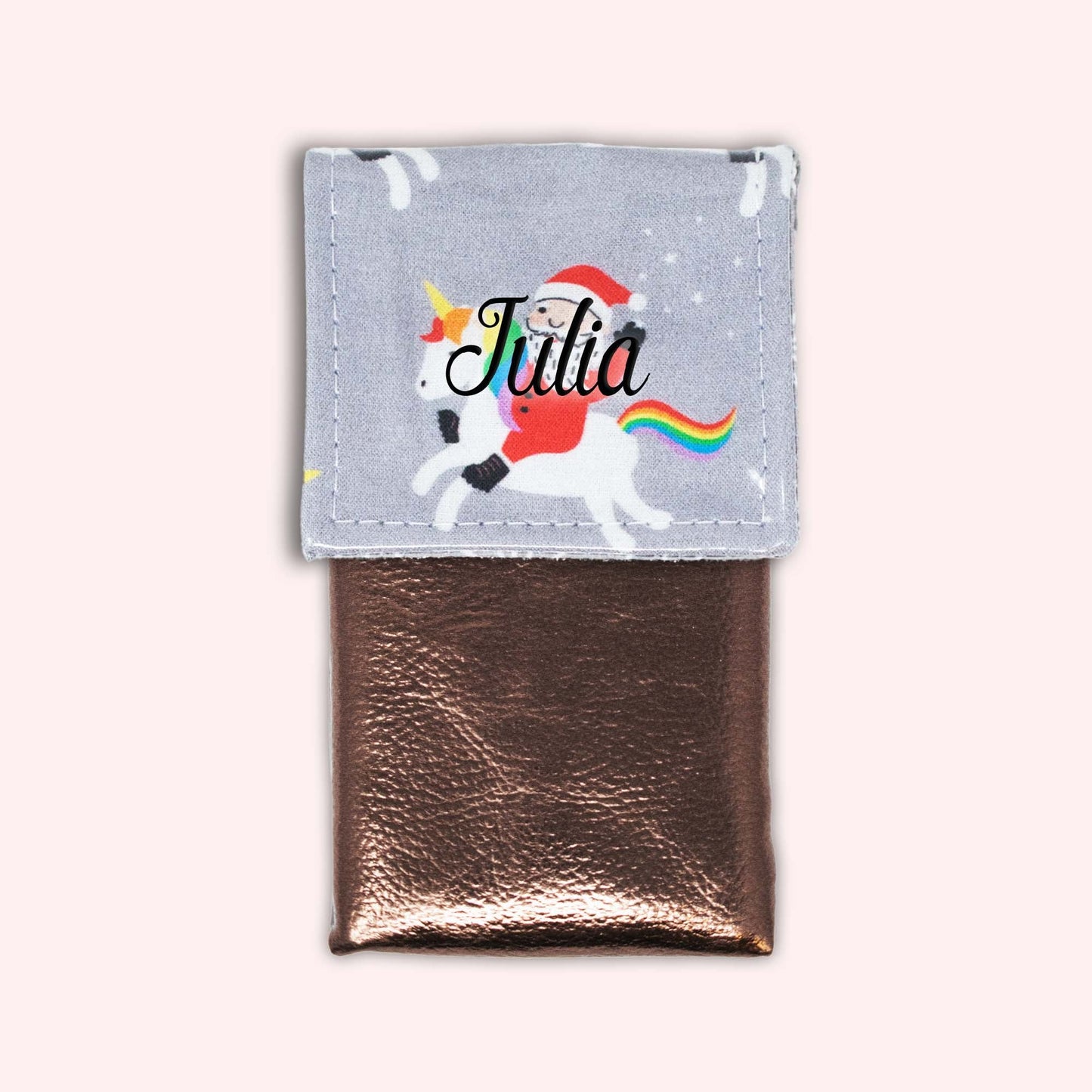 Unicorn Christmas Magnetic Pouch