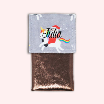 Unicorn Christmas Magnetic Pouch