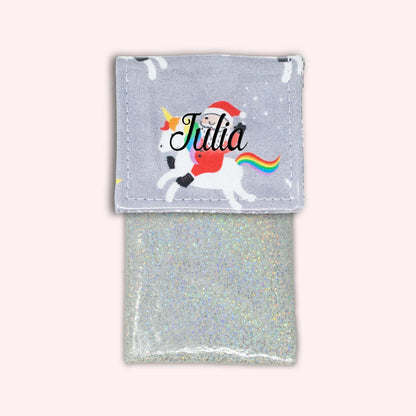 Unicorn Christmas Magnetic Pouch