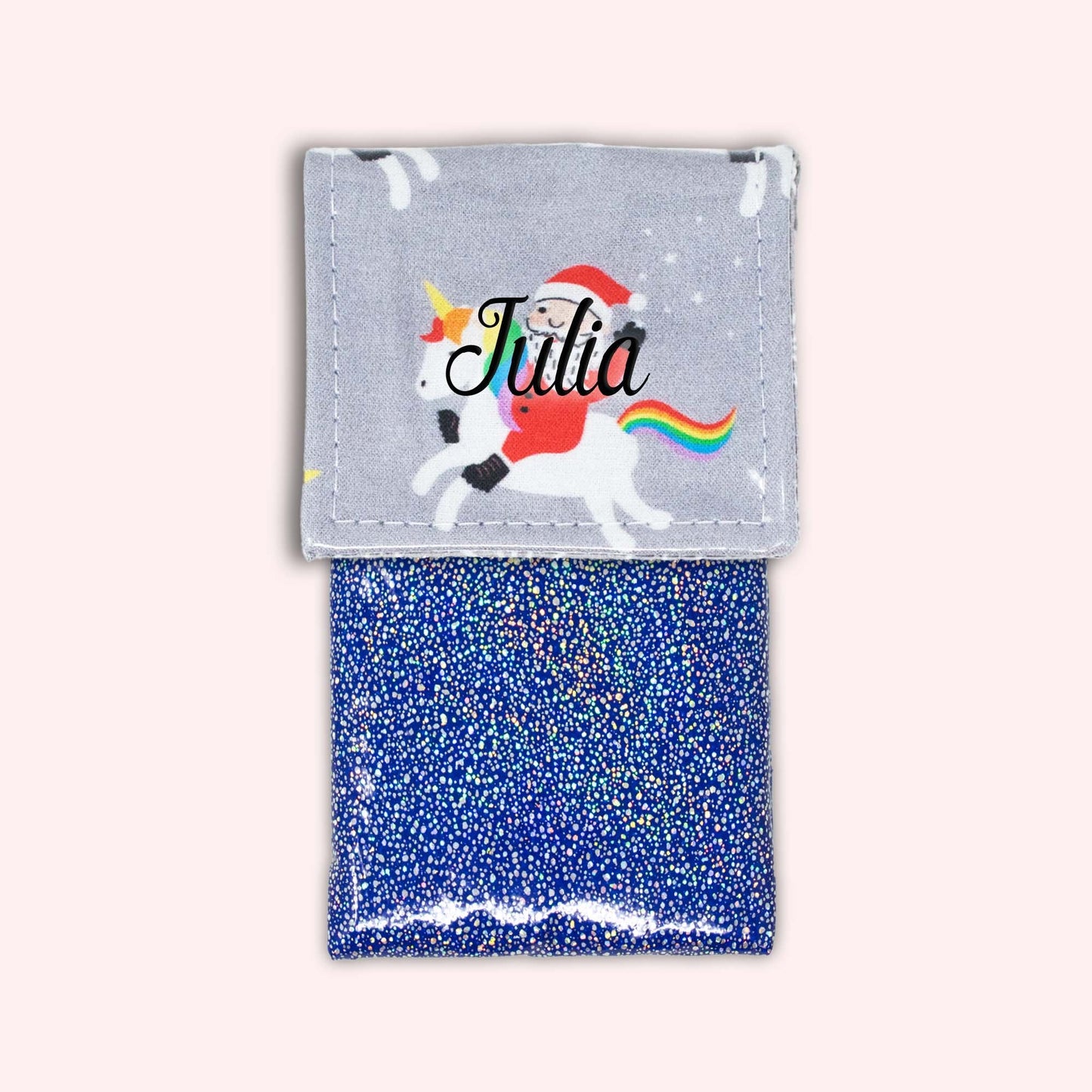 Unicorn Christmas Magnetic Pouch
