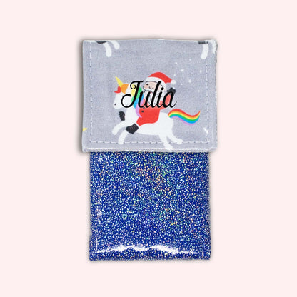 Unicorn Christmas Magnetic Pouch