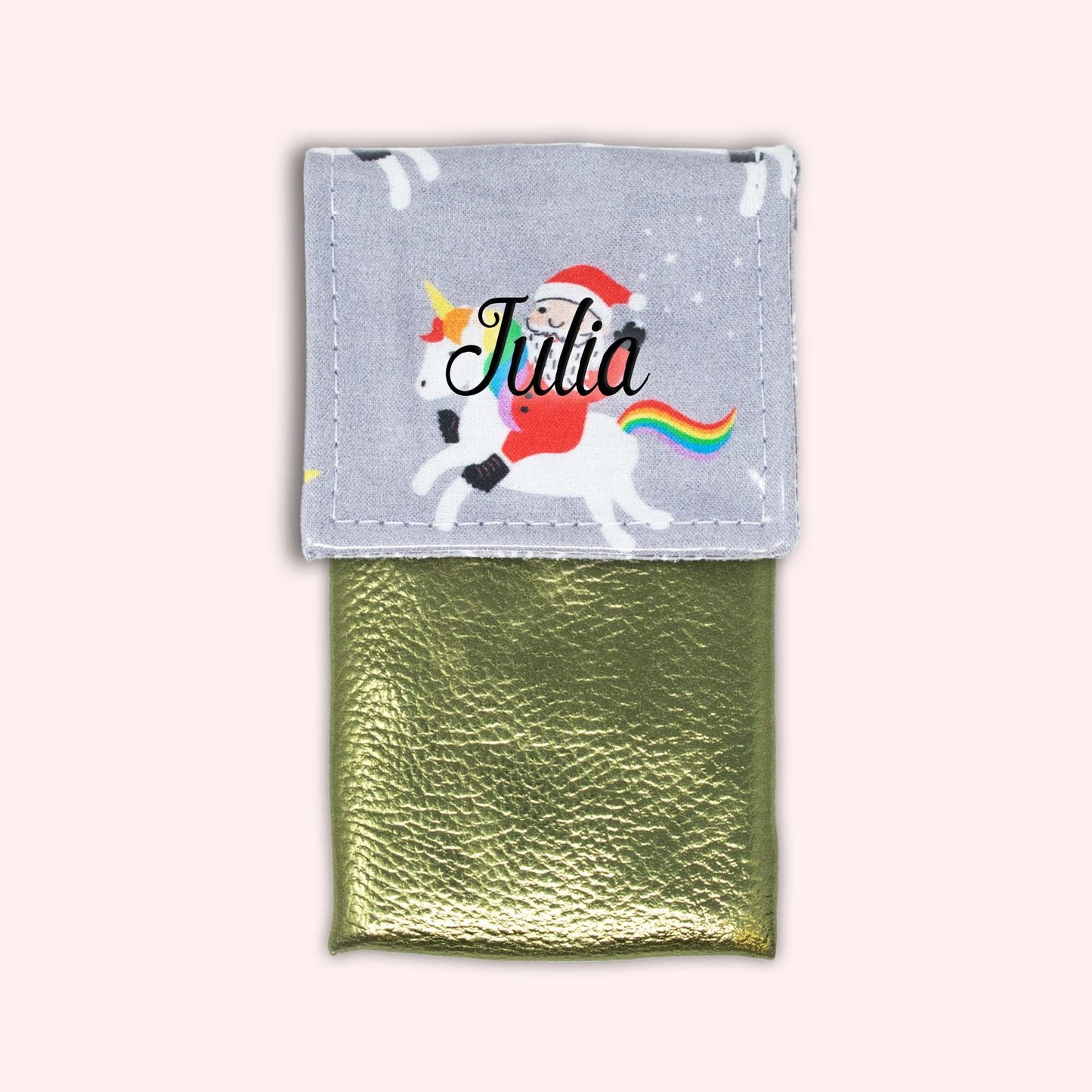 Unicorn Christmas Magnetic Pouch