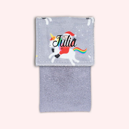 Unicorn Christmas Magnetic Pouch