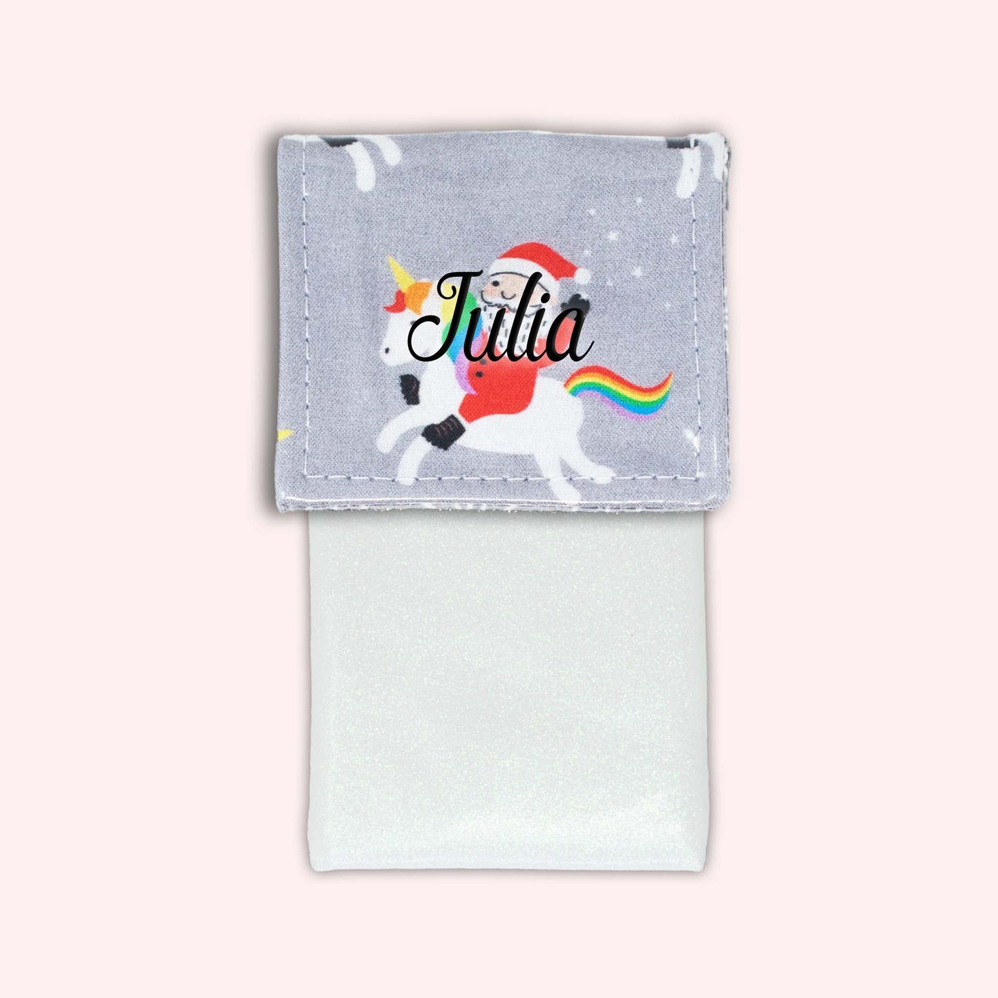 Unicorn Christmas Magnetic Pouch