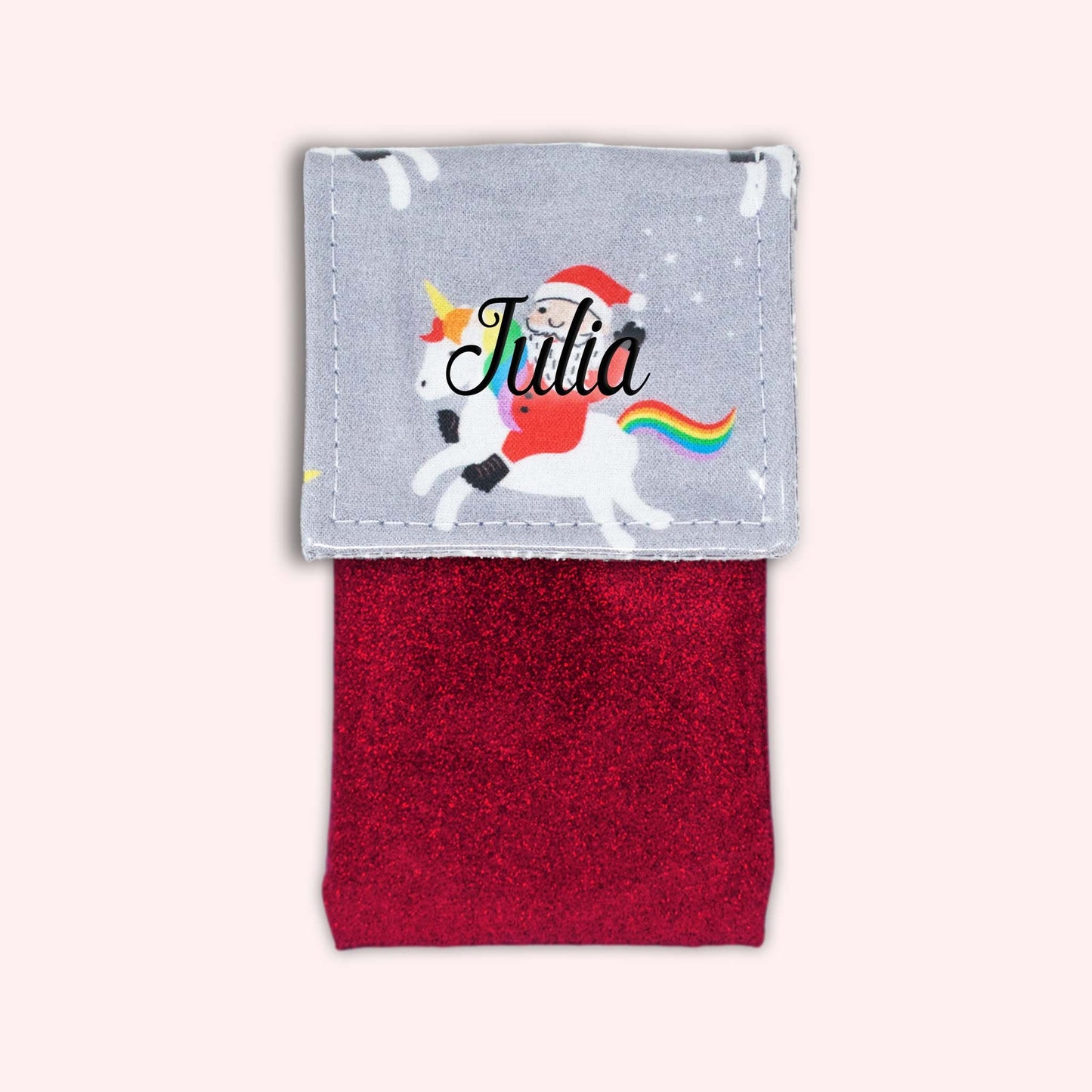 Unicorn Christmas Magnetic Pouch