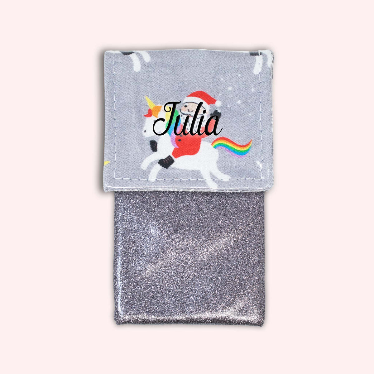 Pochette aimantée Noël unicorn