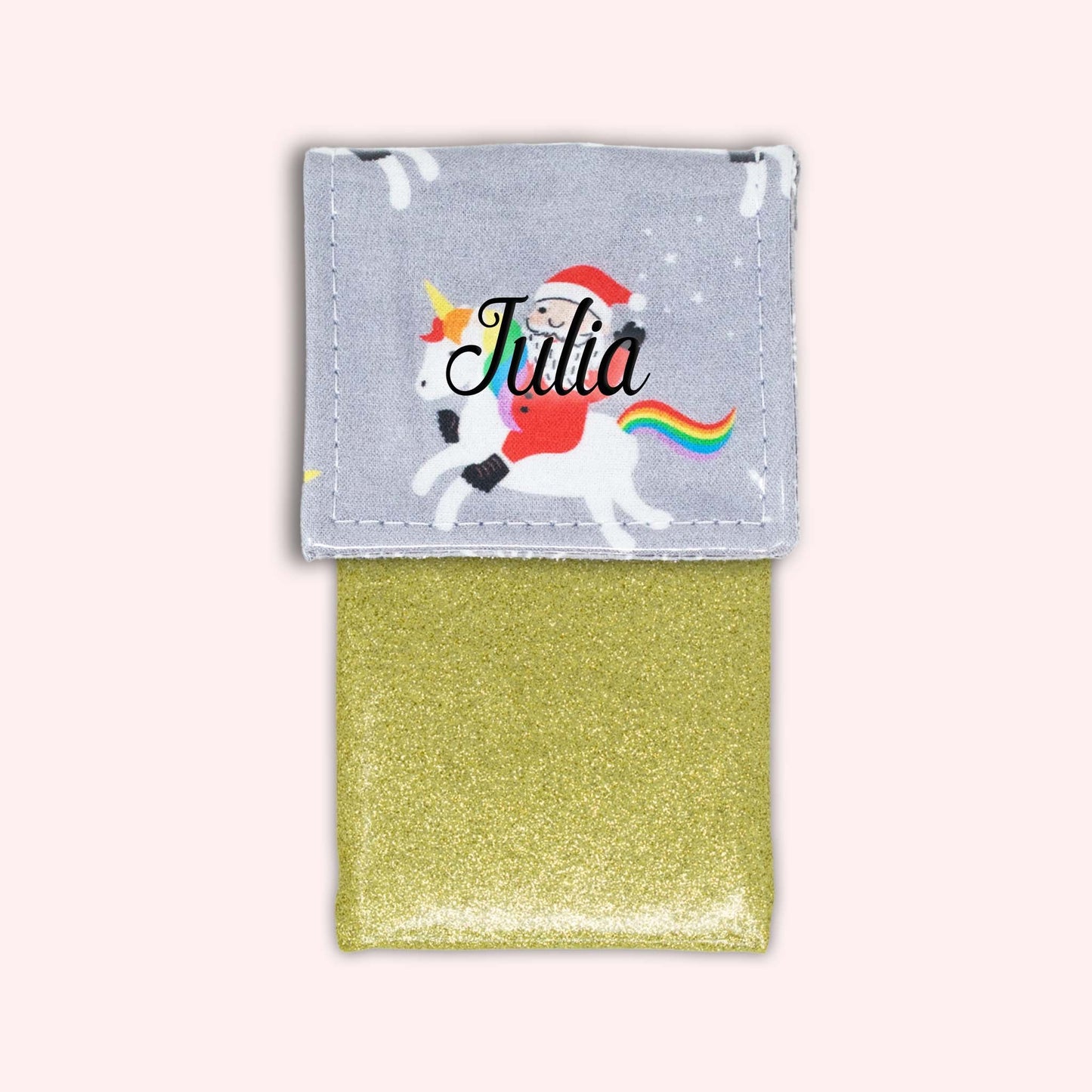 Unicorn Christmas Magnetic Pouch