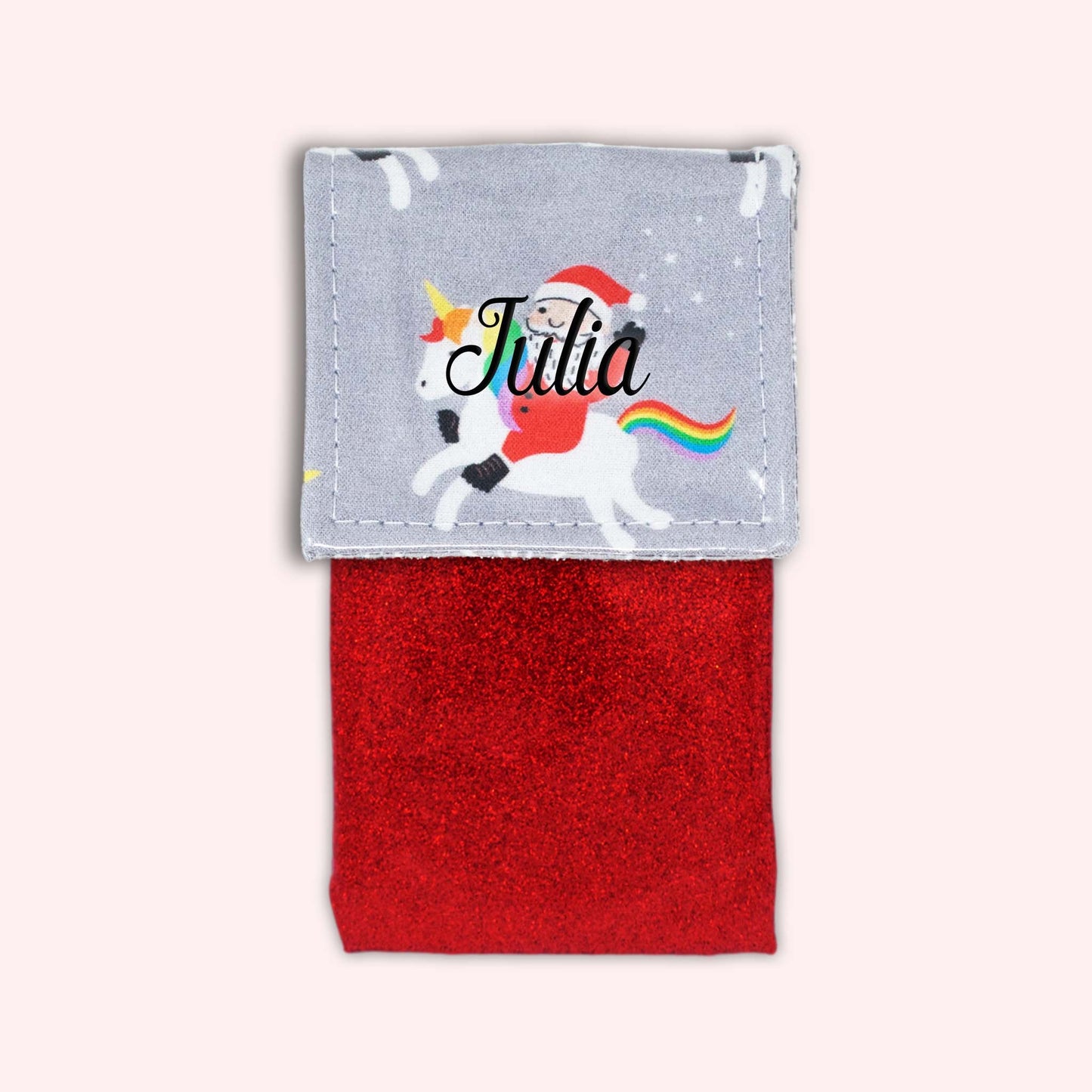 Unicorn Christmas Magnetic Pouch