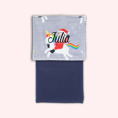 Unicorn Christmas Magnetic Pouch