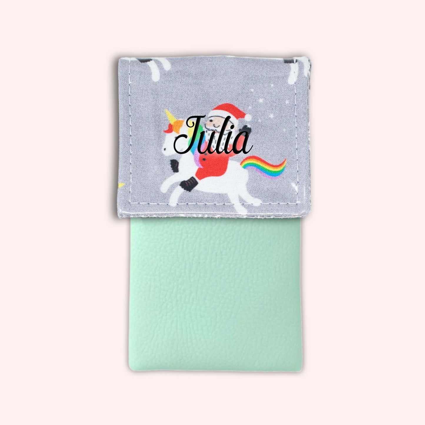 Unicorn Christmas Magnetic Pouch