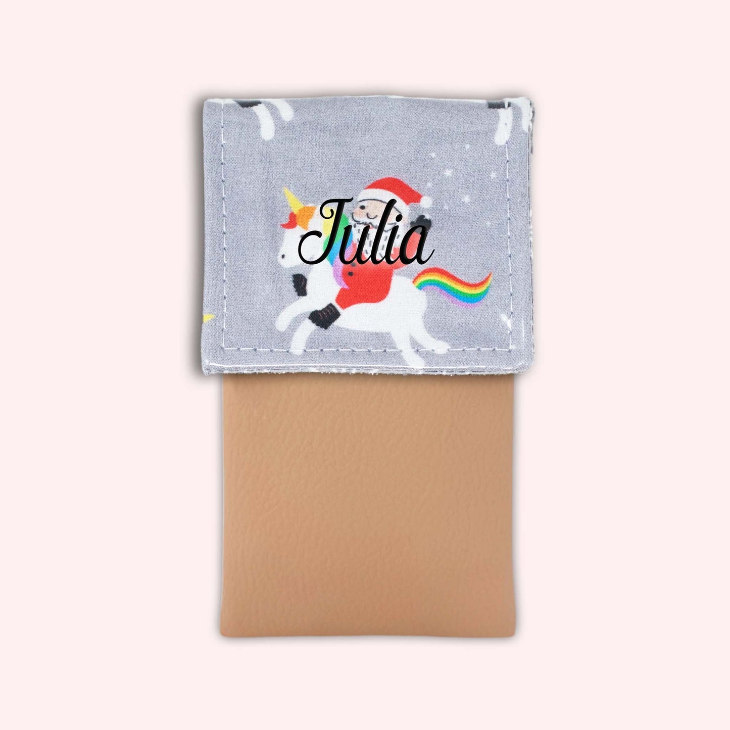 Unicorn Christmas Magnetic Pouch