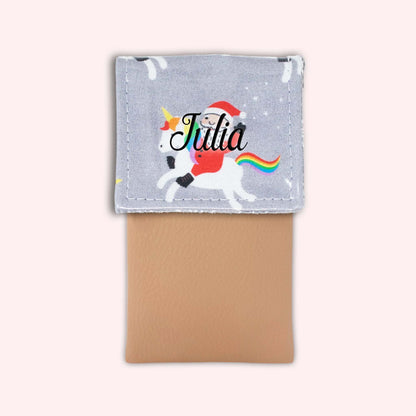 Unicorn Christmas Magnetic Pouch