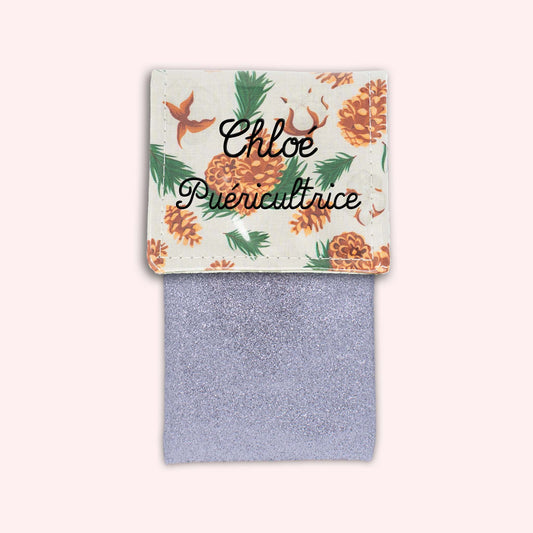 Pochette aimantée Pomme de pin