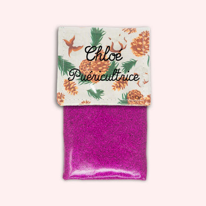 Pochette aimantée Pomme de pin