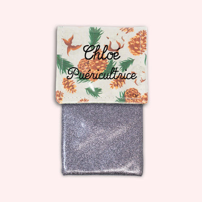 Pochette aimantée Pomme de pin