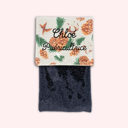 Pochette aimantée Pomme de pin