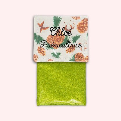 Pochette aimantée Pomme de pin