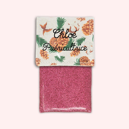 Pochette aimantée Pomme de pin