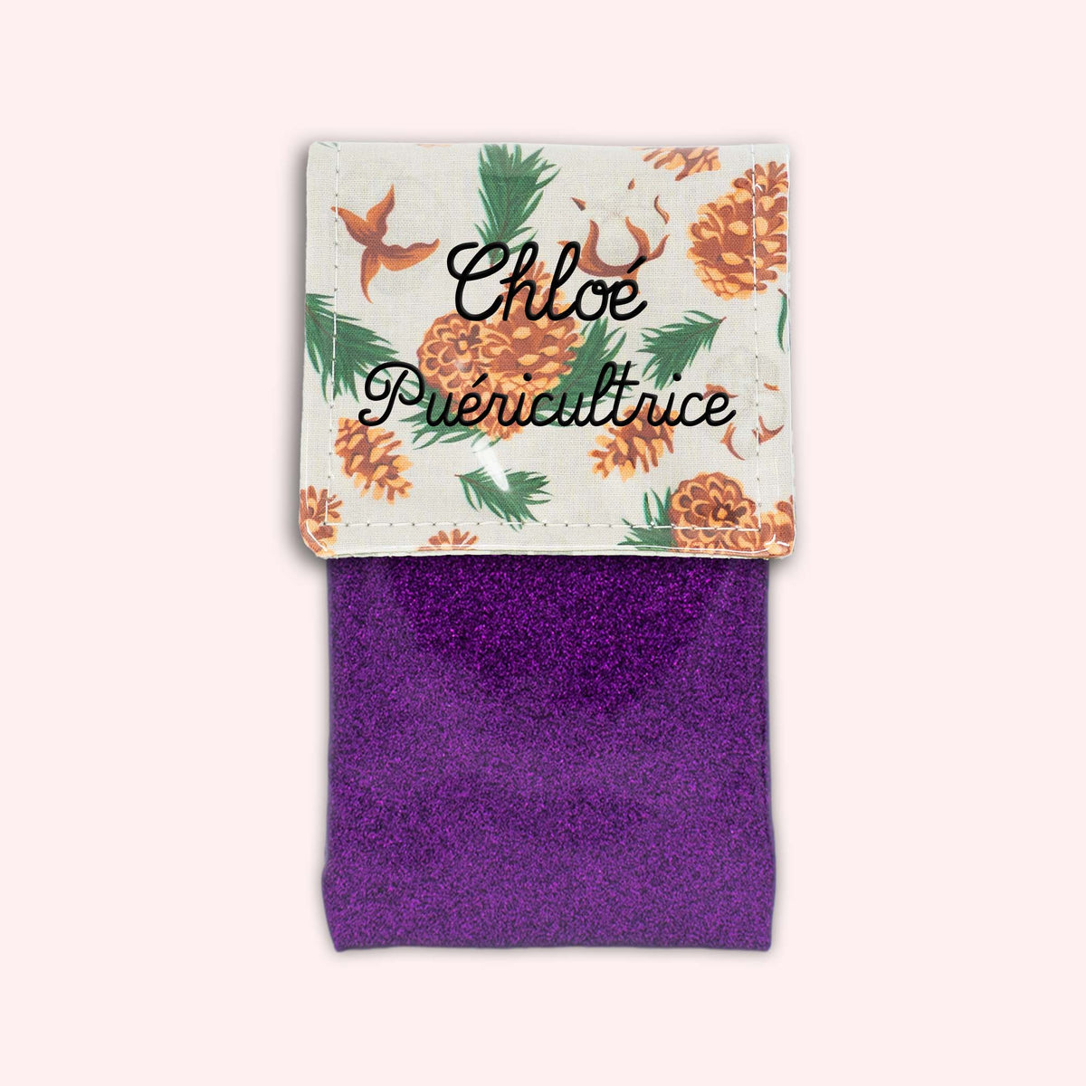 Pochette aimantée Pomme de pin