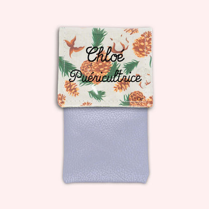Pochette aimantée Pomme de pin