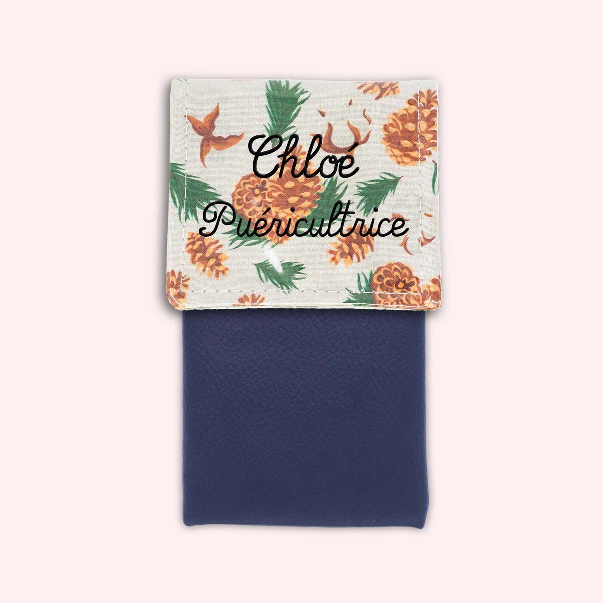Pochette aimantée Pomme de pin